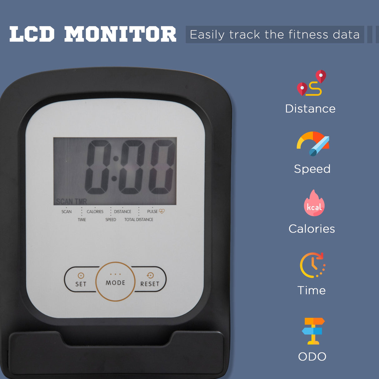 immagine-5-easycomfort-easycomfort-cyclette-orizzontale-recumbent-con-8-livelli-di-resistenza-schermo-lcd-e-seduta-regolabile-122-137x62x103-cm