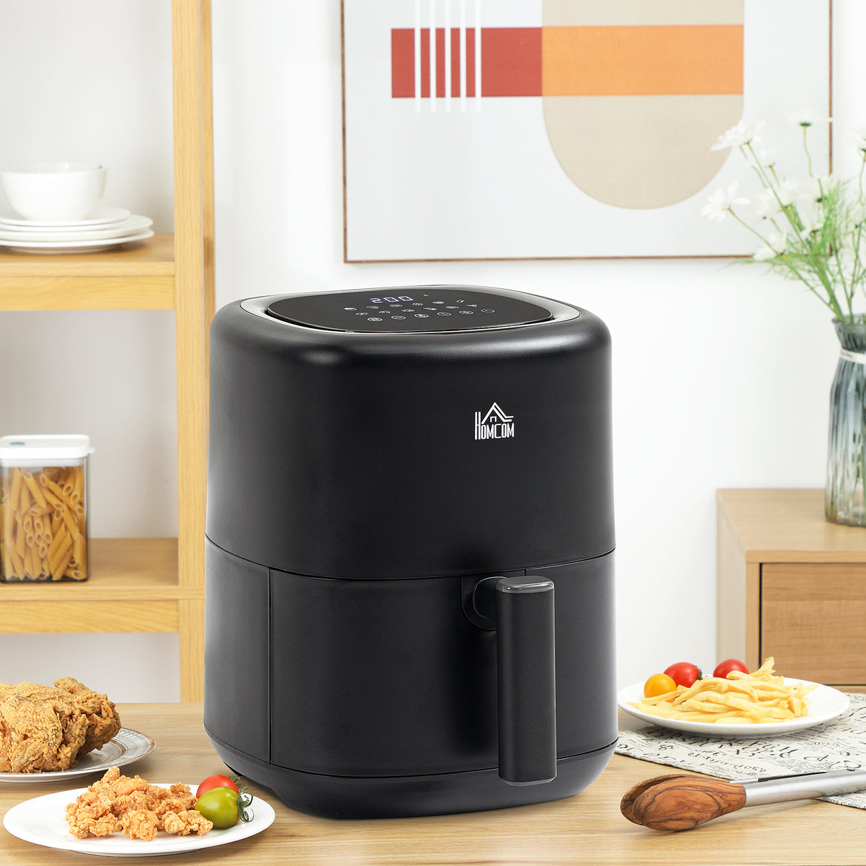 immagine-5-easycomfort-easycomfort-friggitrice-ad-aria-12-in-1-da-3-litri-1300w-con-12-programmi-accessori-e-schermo-led-nera