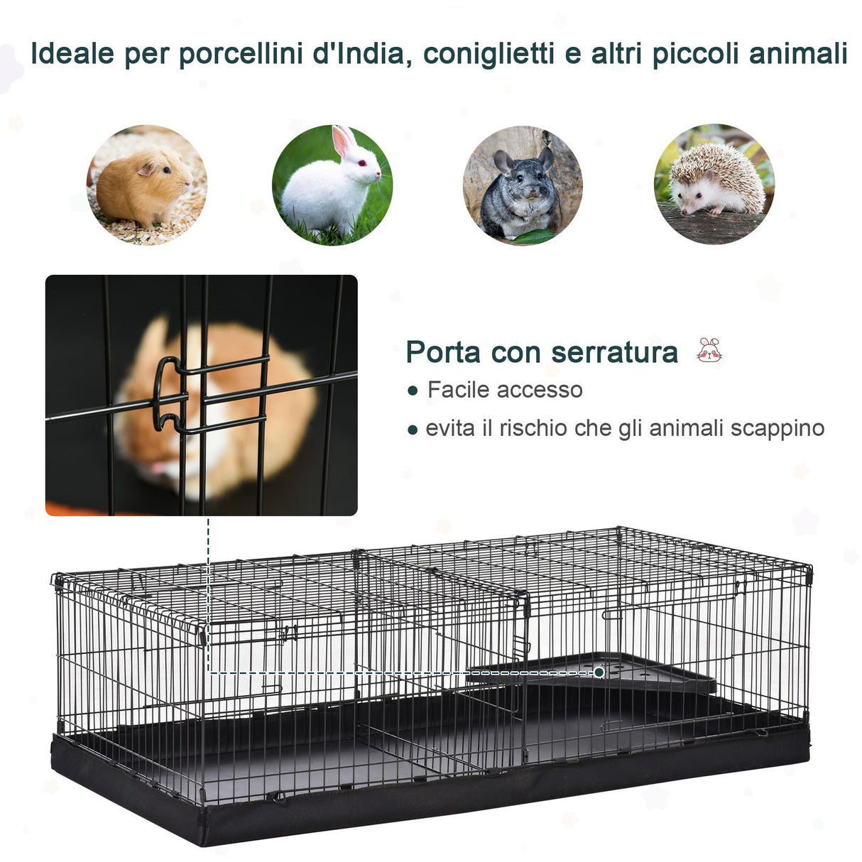 immagine-5-easycomfort-easycomfort-gabbia-per-roditori-in-metallo-e-tela-nera-118x59x36cm