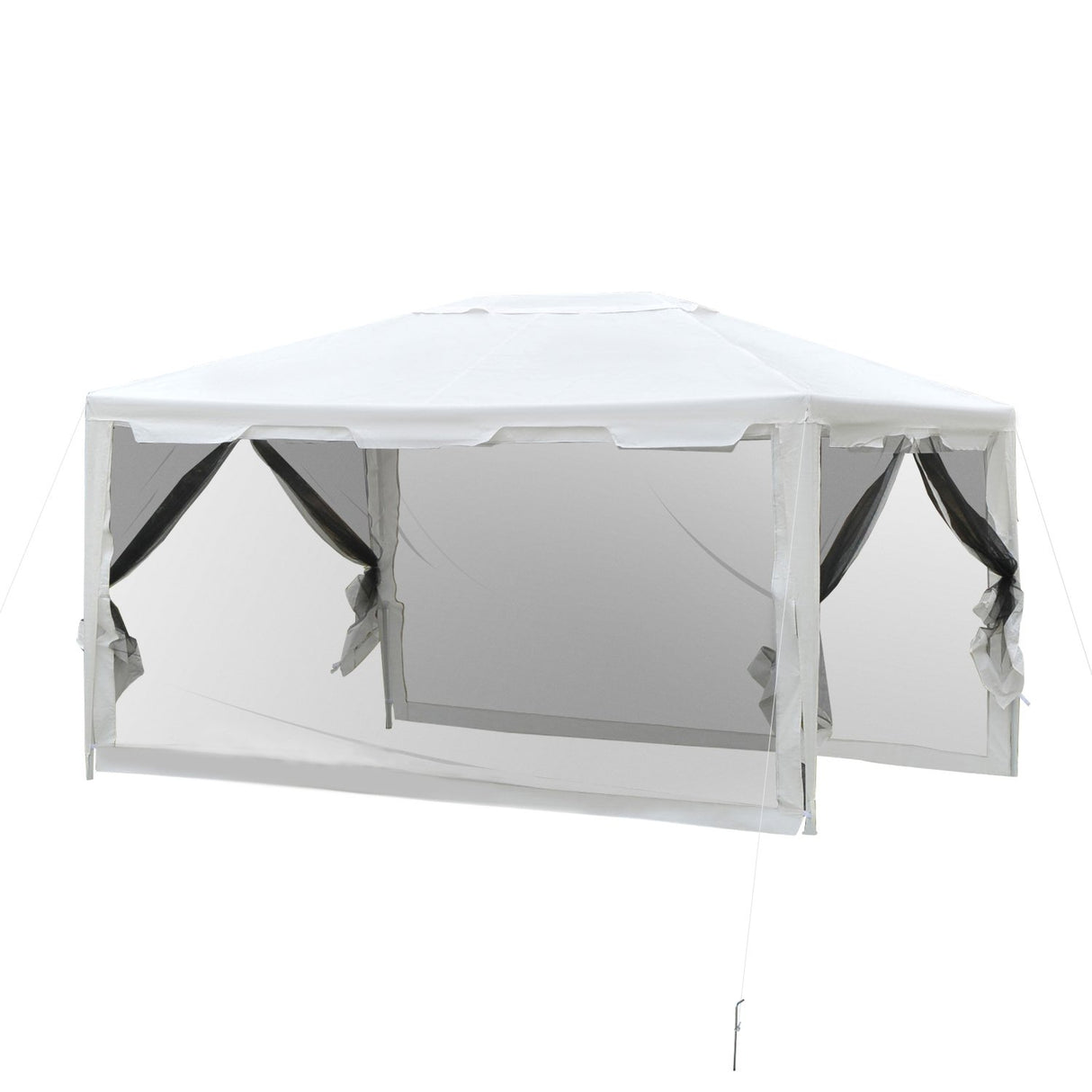 immagine-5-easycomfort-easycomfort-gazebo-in-tessuto-pe-con-zanzariera-bianco-4x3m-ean-8054144139678
