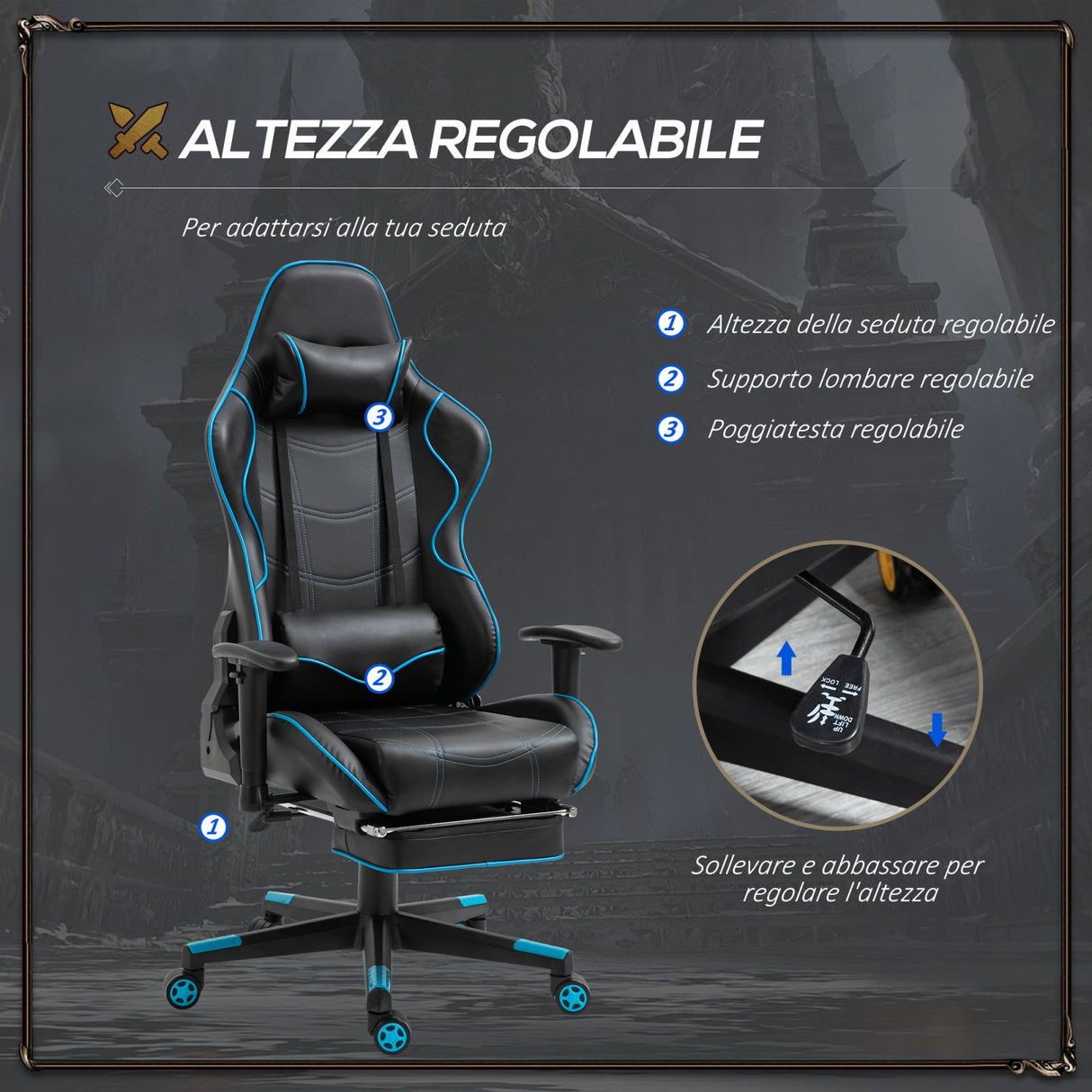 immagine-5-easycomfort-easycomfort-sedia-gaming-ergonomica-con-poggiapiedi-estraibile-e-supporto-lombare-72x77x128-138cm-nero