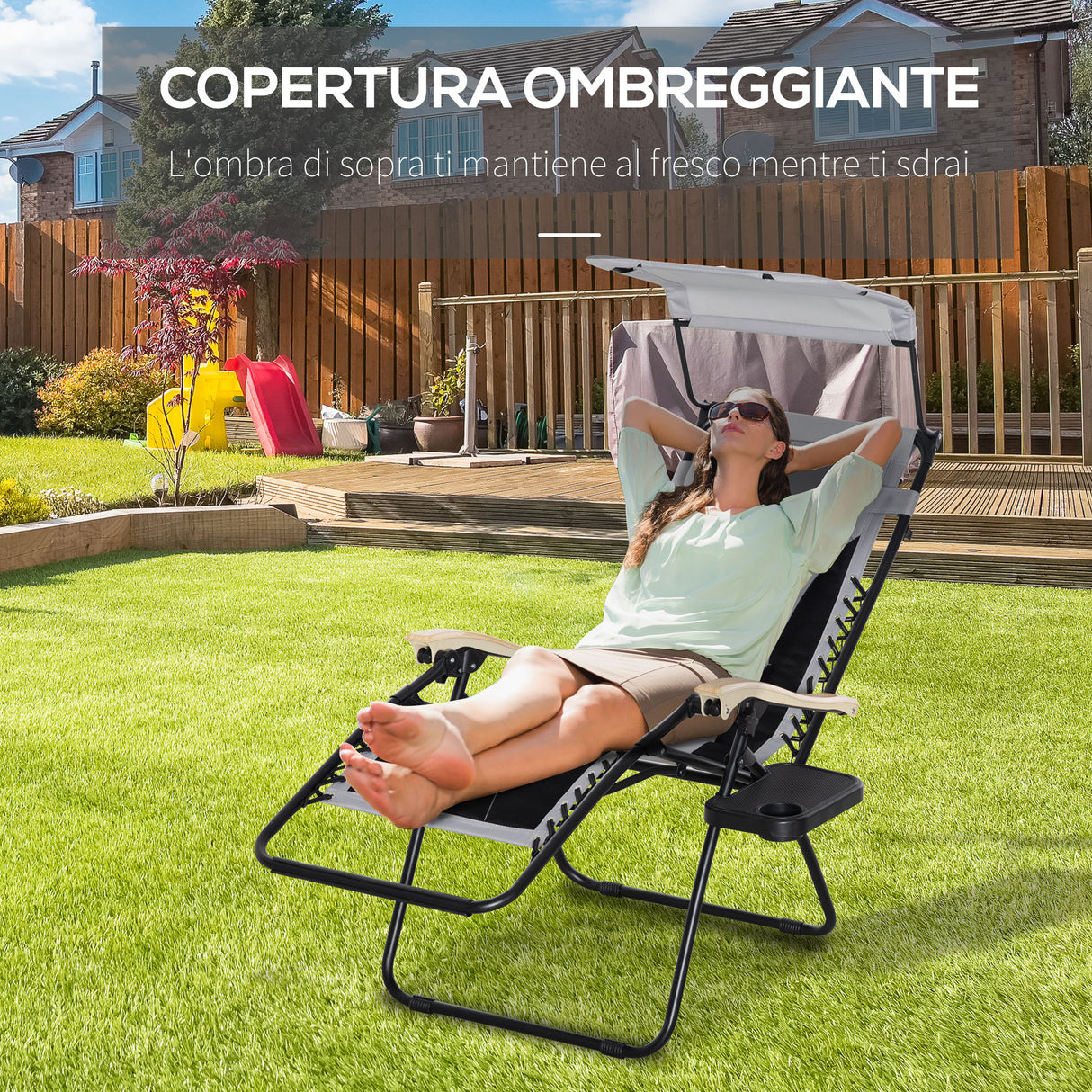 immagine-5-easycomfort-easycomfort-sedia-sdraio-da-giardino-zero-gravity-pieghevole-e-reclinabile-con-tettuccio-poggiatesta-e-porta-bicchieri-grigio-chiaro