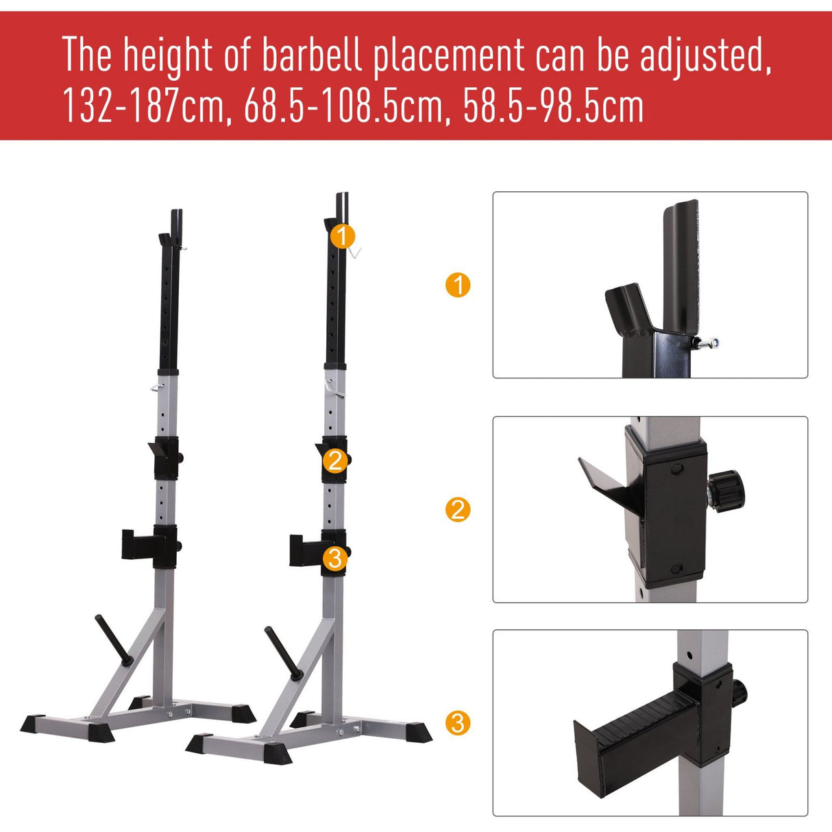 immagine-5-easycomfort-easycomfort-set-2-supporti-bilanciere-in-acciaio-con-3-ganci-altezza-regolabile-e-portata-200kg-argento-nero