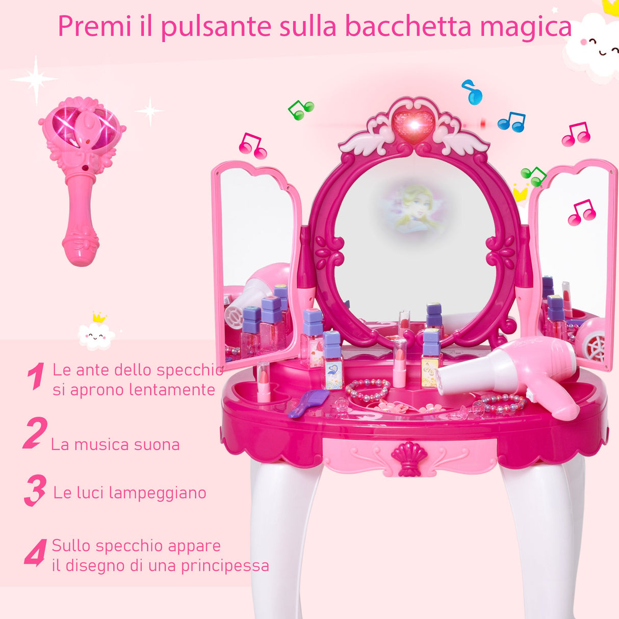 immagine-5-easycomfort-easycomfort-tavolo-da-toeletta-per-bambina-postazione-trucco-giocattolo-con-accessori
