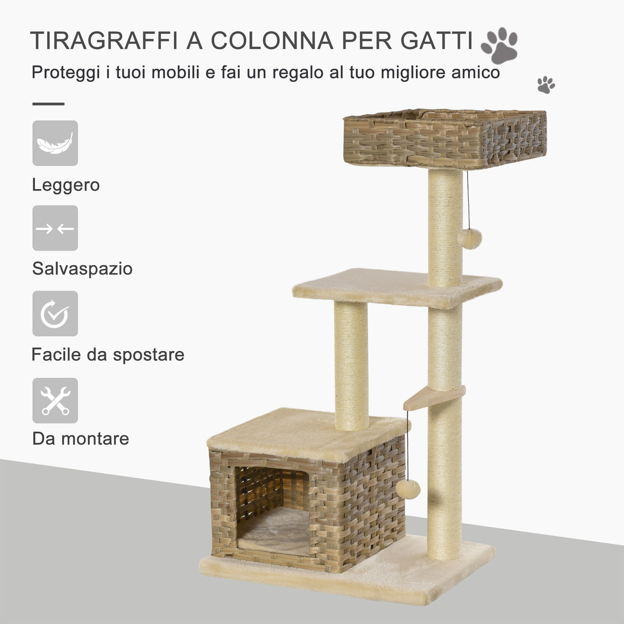 immagine-5-easycomfort-easycomfort-tiragraffi-a-colonna-da-109cm-per-gatti-fino-a-5kg-con-cuccia-giochi-e-pali-in-corda-beige-60x40x109cm-ean-8055776912288