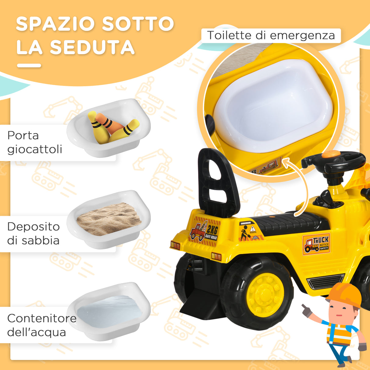 immagine-5-easycomfort-easycomfort-trattore-per-bambini-3-4-anni-con-rullo-compressore-e-spazio-portaoggetti-88x33x37-cm-giallo-e-nero