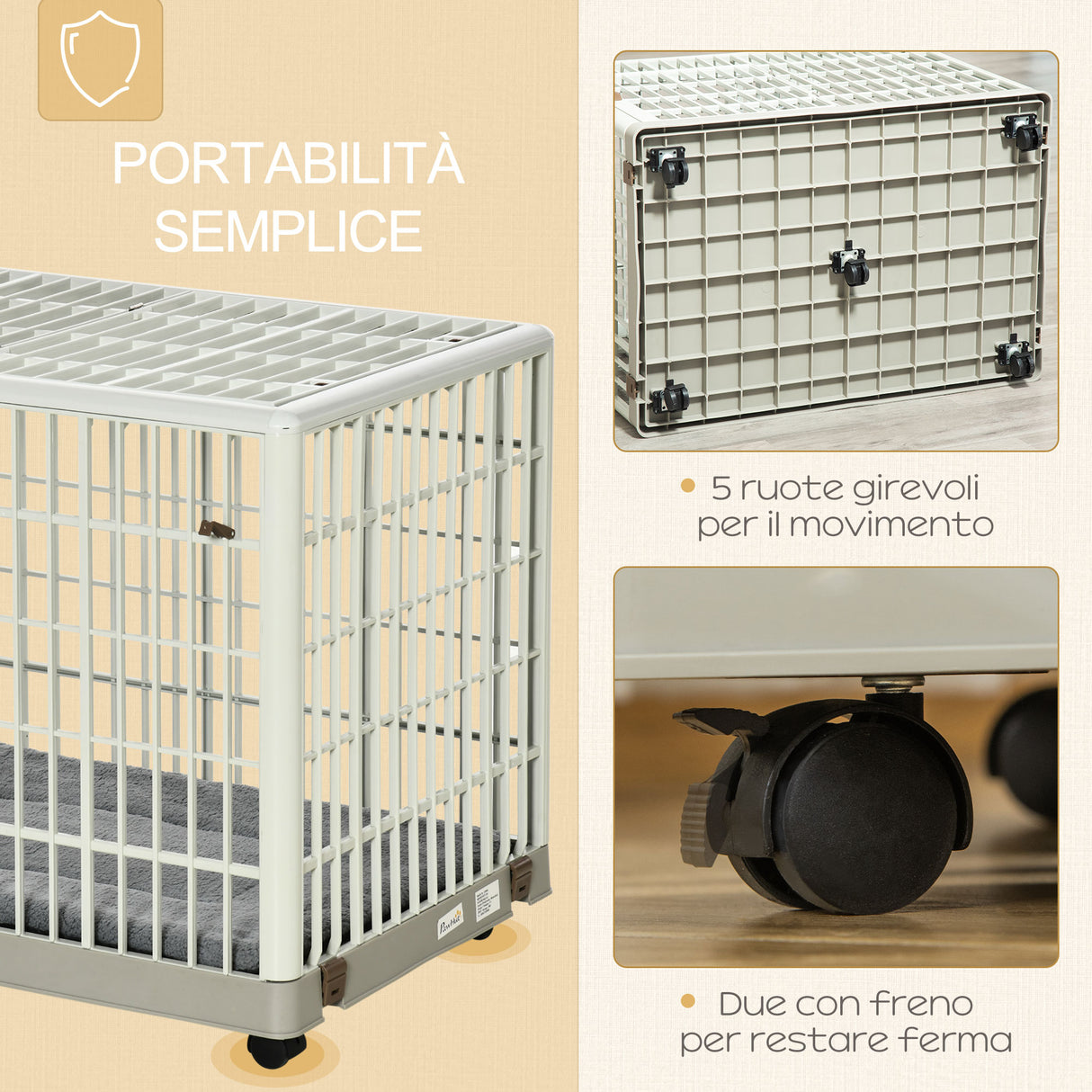 immagine-6-easycomfort-easycomfort-box-per-cani-con-fondo-removibile-e-5-ruote-per-cani-fino-a-18kg-81x55-5x62-5cm-beige