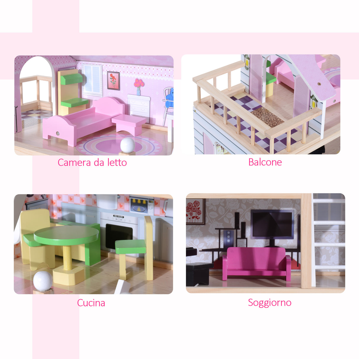 immagine-6-easycomfort-easycomfort-casa-delle-bambole-per-bambini-3-anni-in-legno-di-pino-e-mdf-a-4-piani-con-13-accessori-rosa-60x30x80-cm