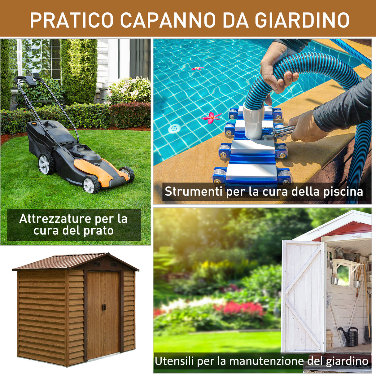immagine-6-easycomfort-easycomfort-casetta-da-giardino-porta-attrezzi-in-acciaio-con-porte-scorrevoli-e-prese-daria-196x236x208cm-marrone