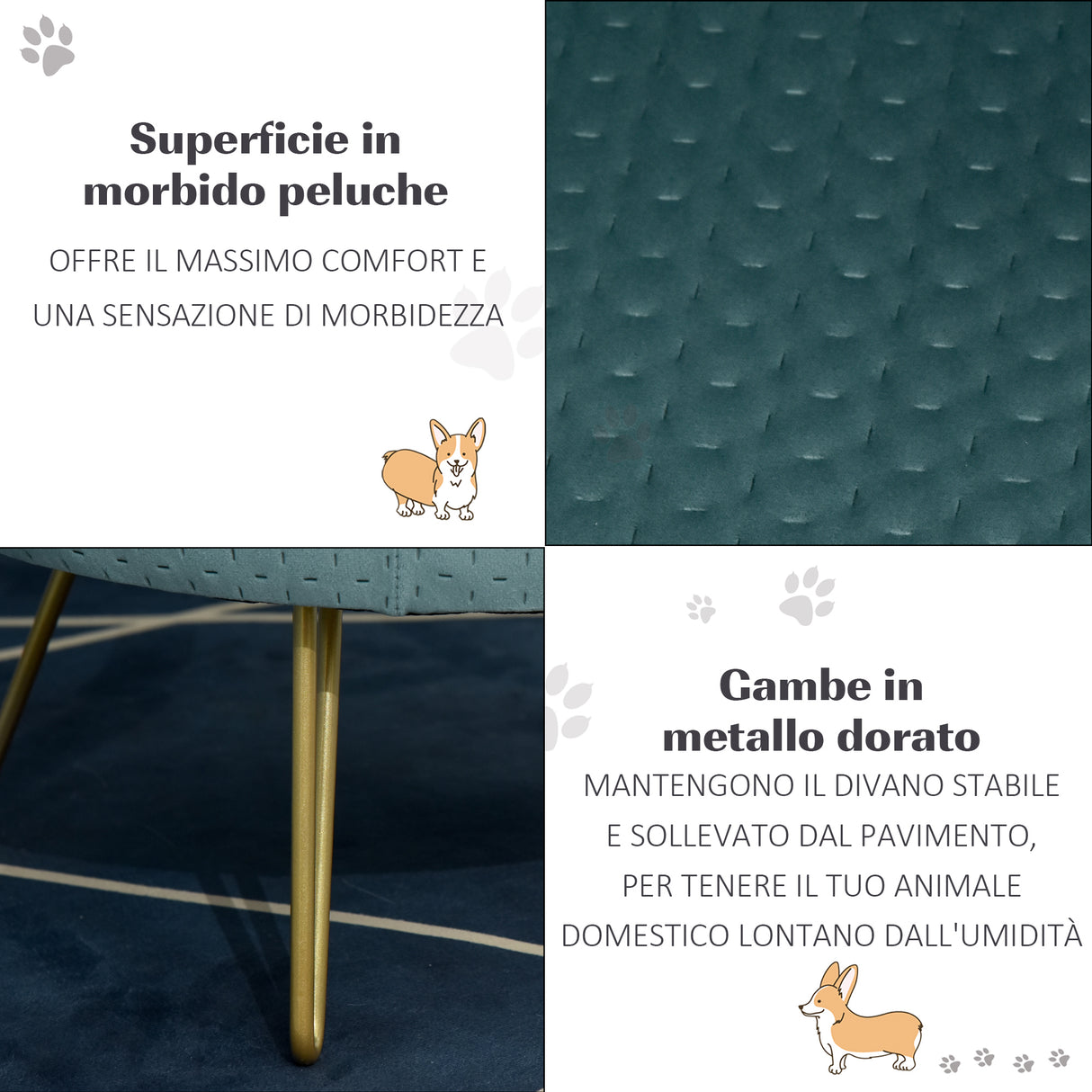 immagine-6-easycomfort-easycomfort-cuccia-di-design-per-gatti-o-cani-fino-4kg-in-metallo-oro-e-velluto-verde-petrolio-41-5x41-5x36-5cm-ean-8054111844970