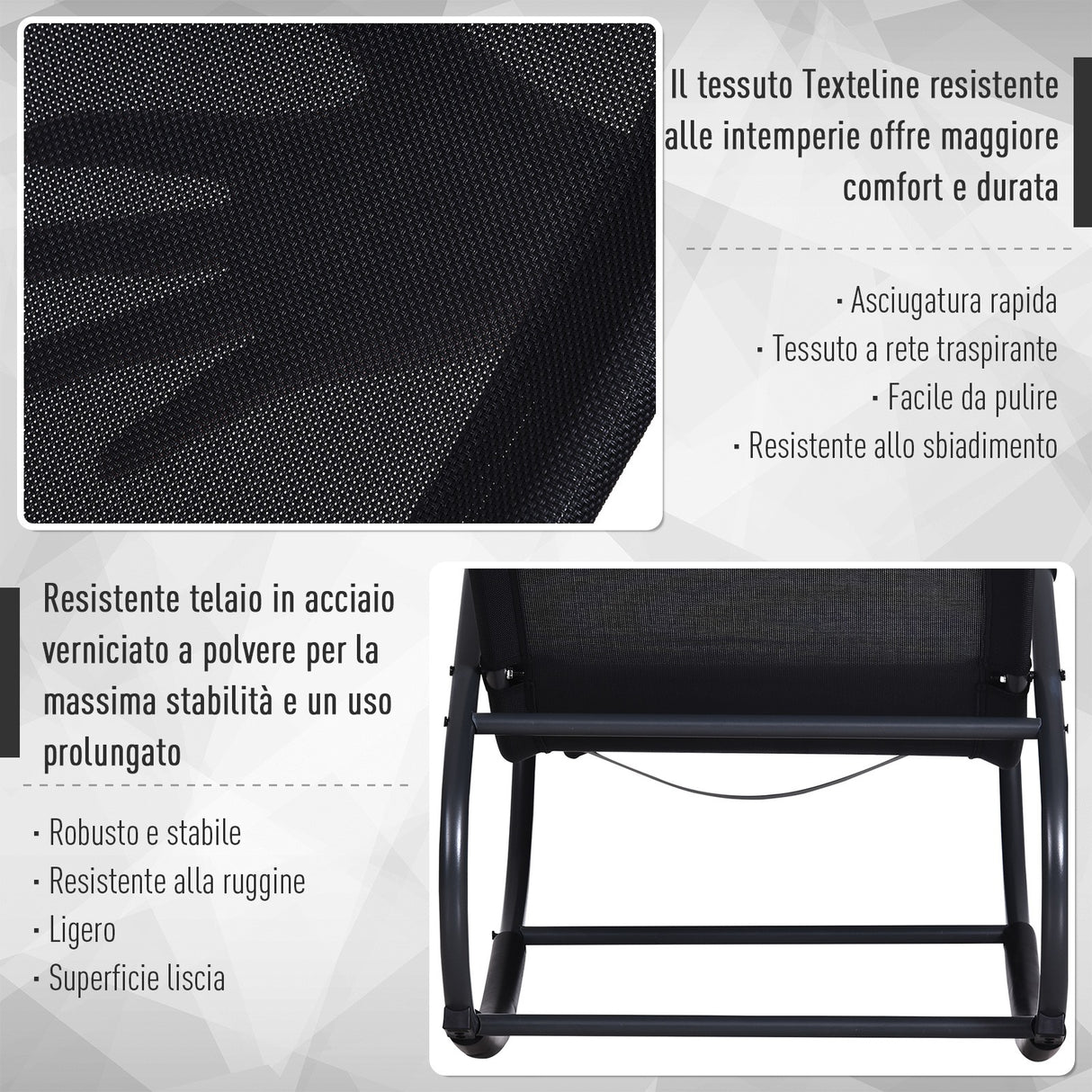 immagine-6-easycomfort-easycomfort-lettino-sedia-sdraio-a-dondolo-zero-gravity-da-giardino-impermeabilesedia-a-dondolo-esterno-con-poggiatesta-nero-160x61x79-cm-ean-8054144130798