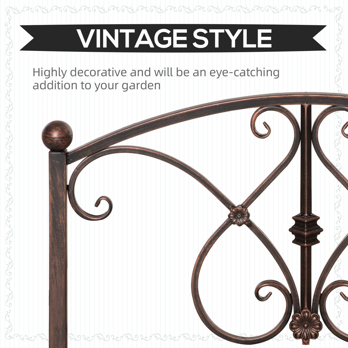 immagine-6-easycomfort-easycomfort-ponticello-da-giardino-vintage-con-elementi-floreali-in-metallo-99x68x53cm-nero