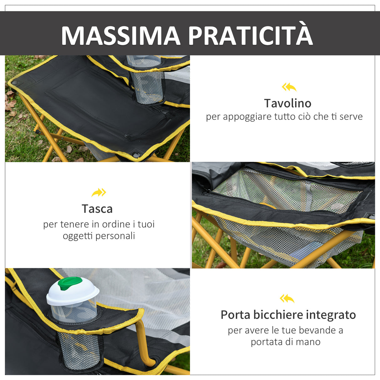 immagine-6-easycomfort-easycomfort-sedia-da-campeggio-pieghevole-con-tavolino-integrato-e-porta-bicchiere-metallo-e-tessuto-nero-giallo