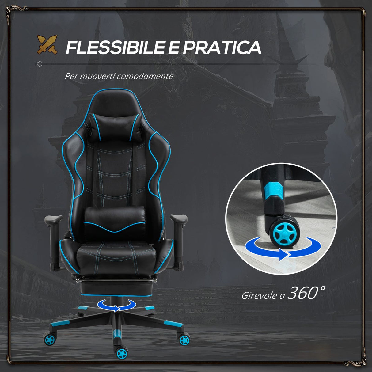 immagine-6-easycomfort-easycomfort-sedia-gaming-ergonomica-con-poggiapiedi-estraibile-e-supporto-lombare-72x77x128-138cm-nero