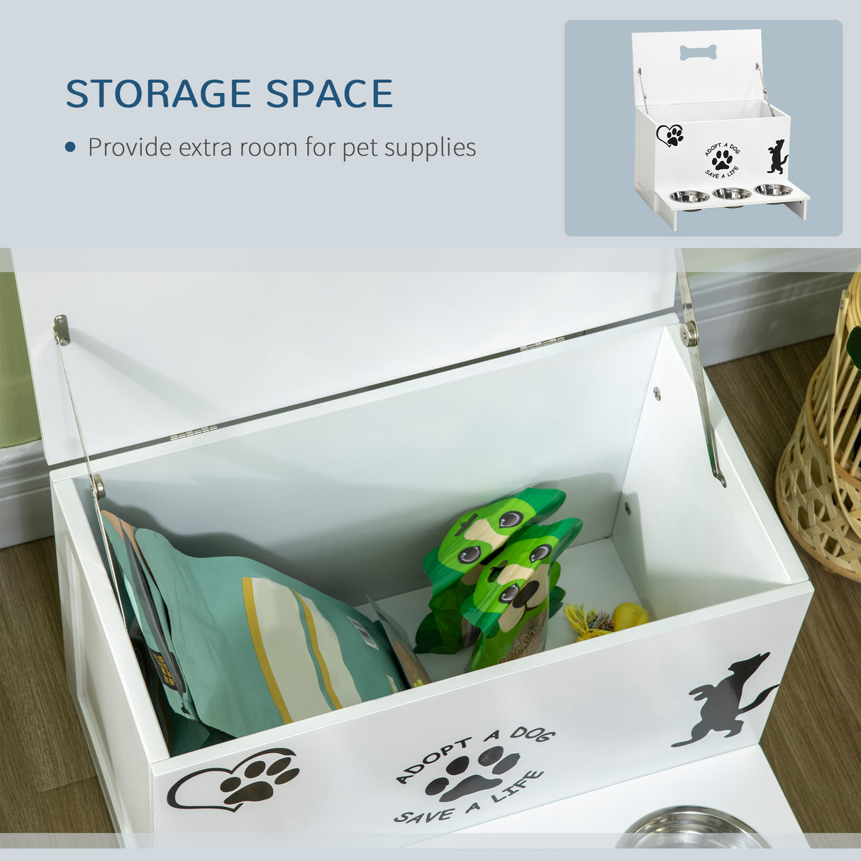 immagine-6-easycomfort-easycomfort-set-3-ciotole-per-cani-da-500ml-con-spazio-a-scomparsa-e-supporto-in-mdf-e-acciaio-inox-57x53x37-5-cm-bianco