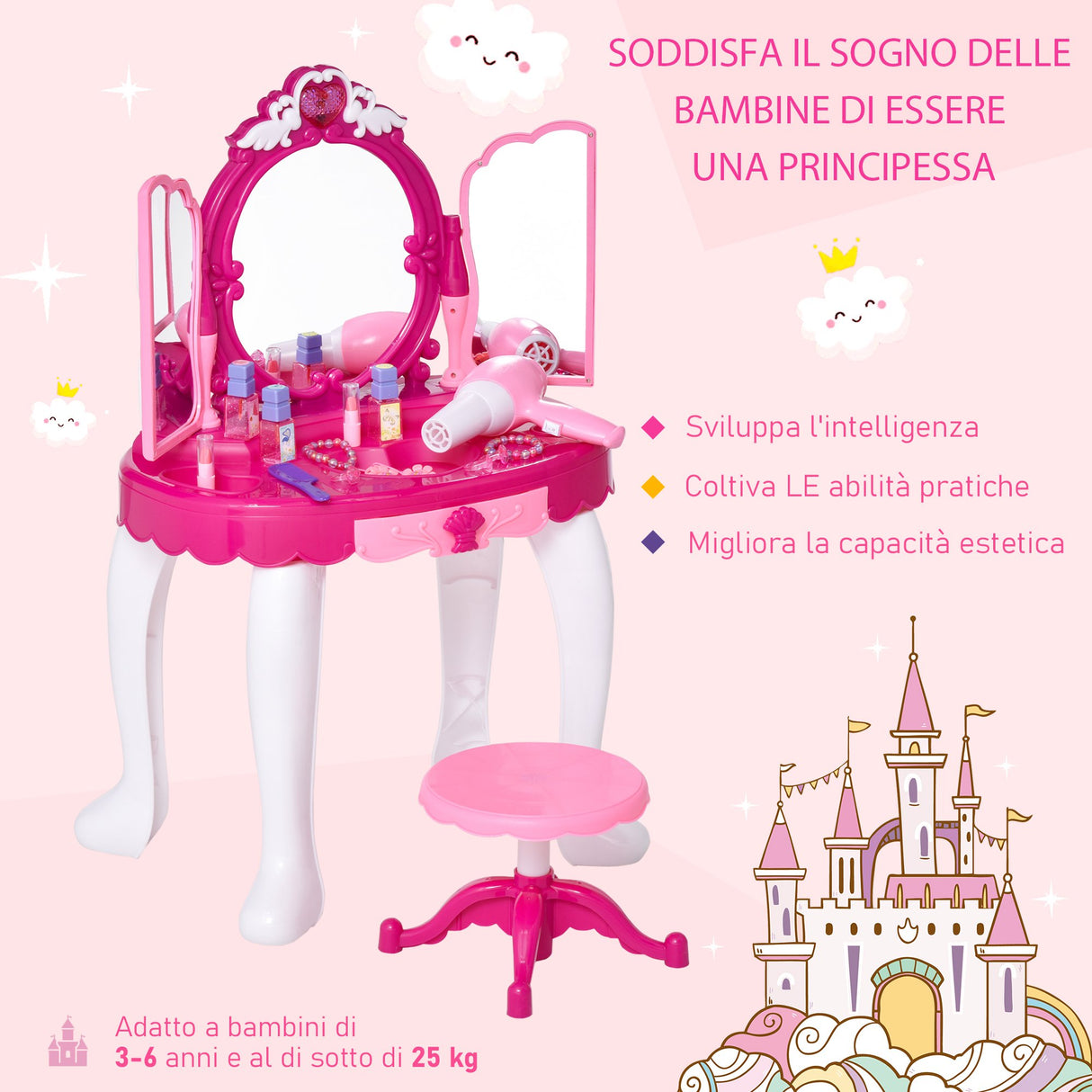 immagine-6-easycomfort-easycomfort-tavolo-da-toeletta-per-bambina-postazione-trucco-giocattolo-con-accessori