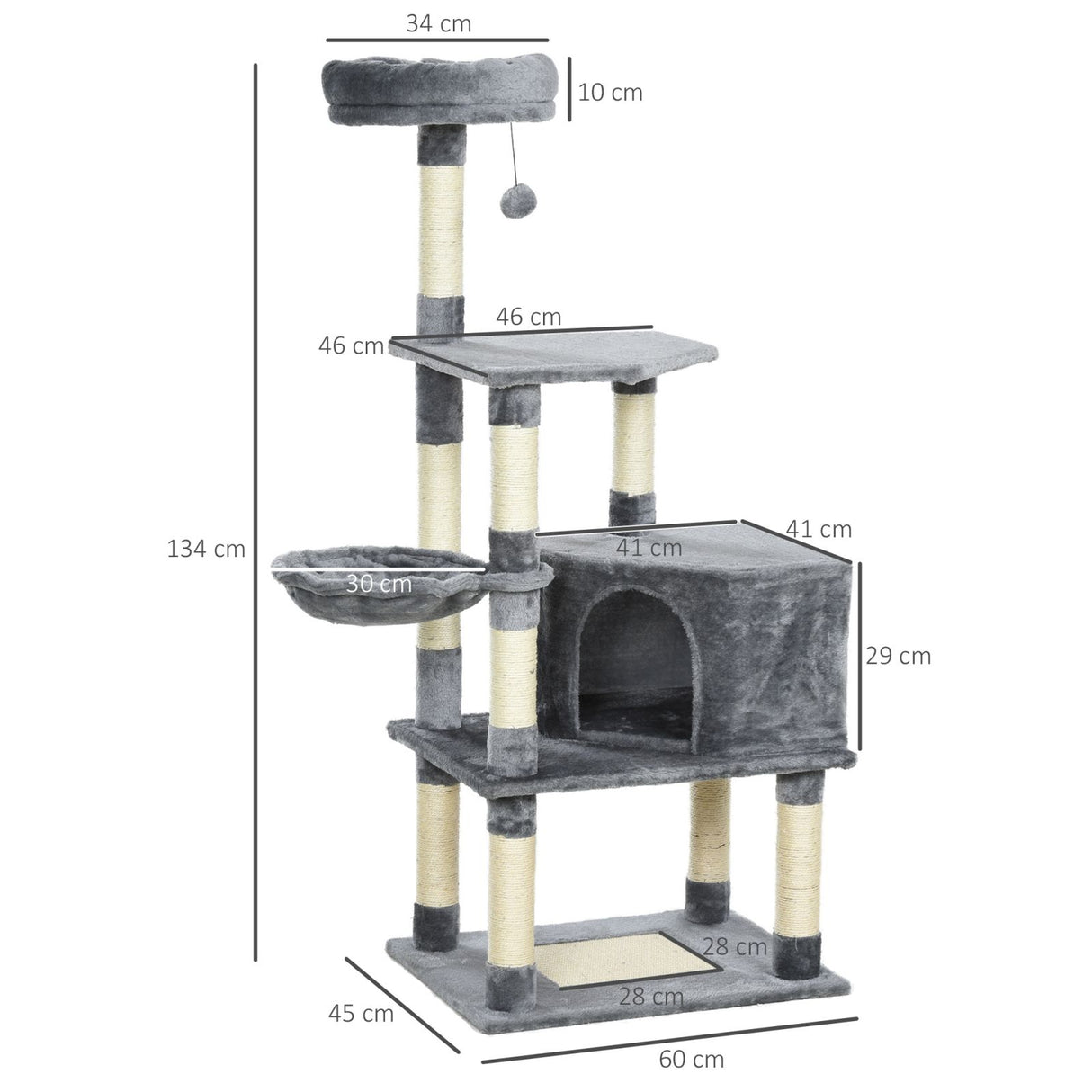 immagine-6-easycomfort-easycomfort-tiragraffi-a-colonna-per-gatti-con-4-livelli-cuccia-lettini-sospesi-e-pali-in-corda-sisal-grigio-ean-8054144133553