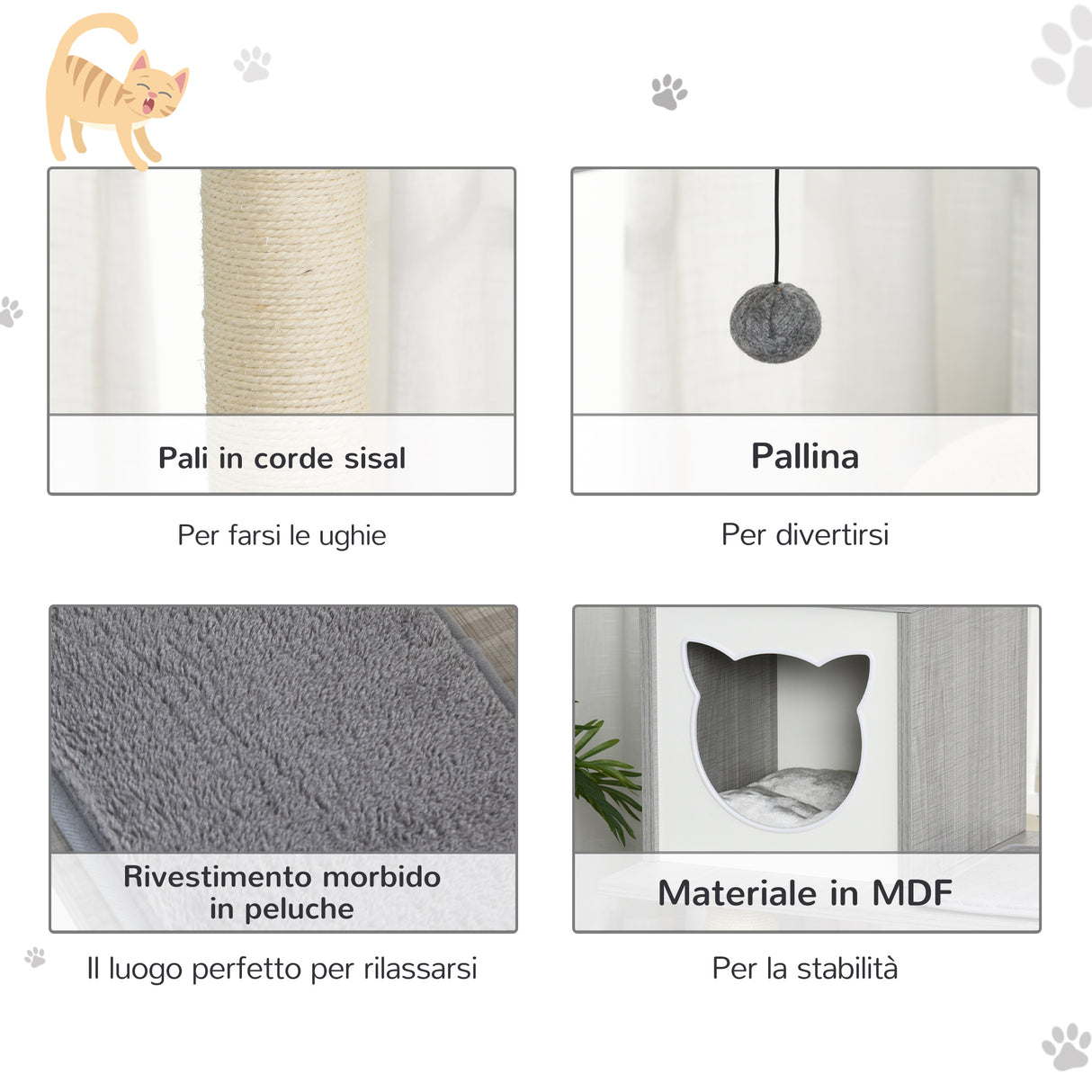 immagine-6-easycomfort-easycomfort-tiragraffi-per-gatti-multi-attivita-morbido-con-cuccia-palla-cestino-sospeso-in-sisal-peluche-grigio-61x49x160-5cm-ean-8054144135533