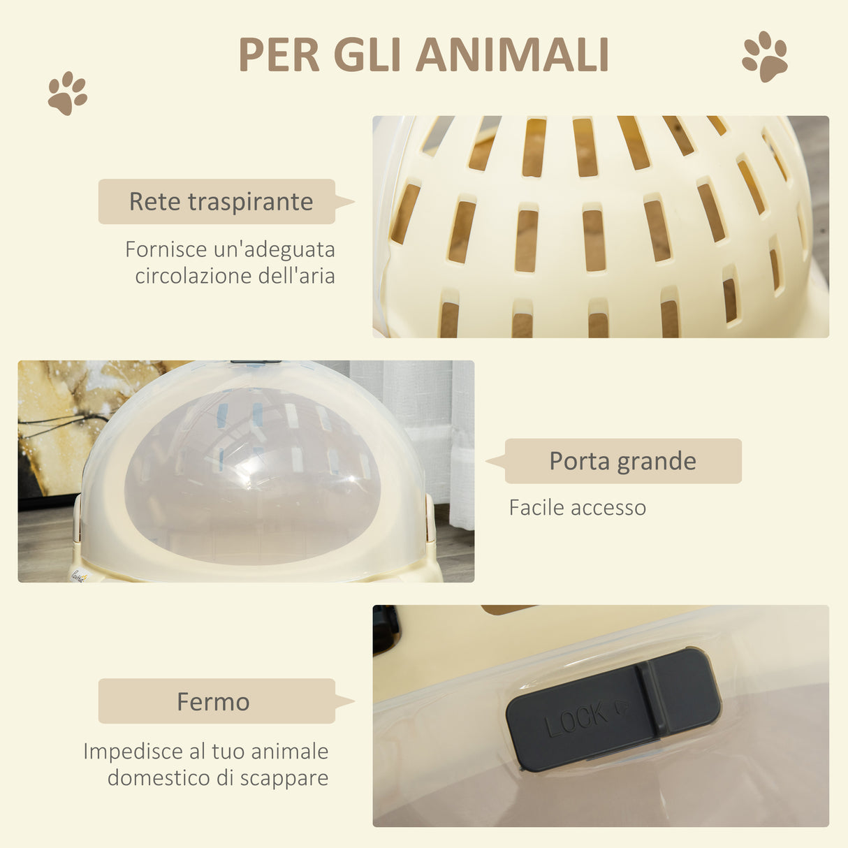 immagine-6-easycomfort-easycomfort-trasportino-cuccia-per-gatti-rotondo-con-peluche-interno-e-fermo-41x35-2cm-beige