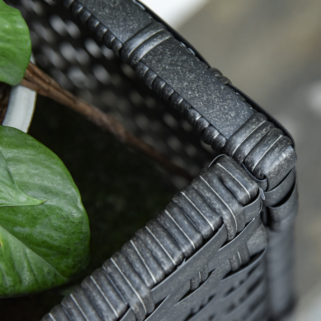 immagine-7-easycomfort-easycomfort-fioriera-effetto-vimini-con-ripiano-grigio-70cm-x-30cm-x-72cm-ean-8054144132303