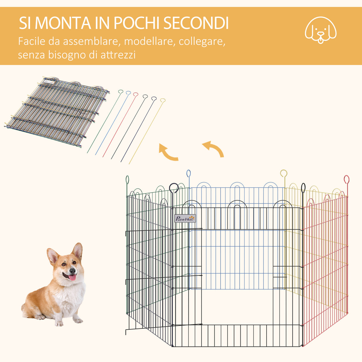 immagine-7-easycomfort-easycomfort-recinto-per-cani-e-cuccioli-6-pannelli-in-filo-metallico-colorato-box-per-animali-esterno-120x60cm-ean-8054111841290