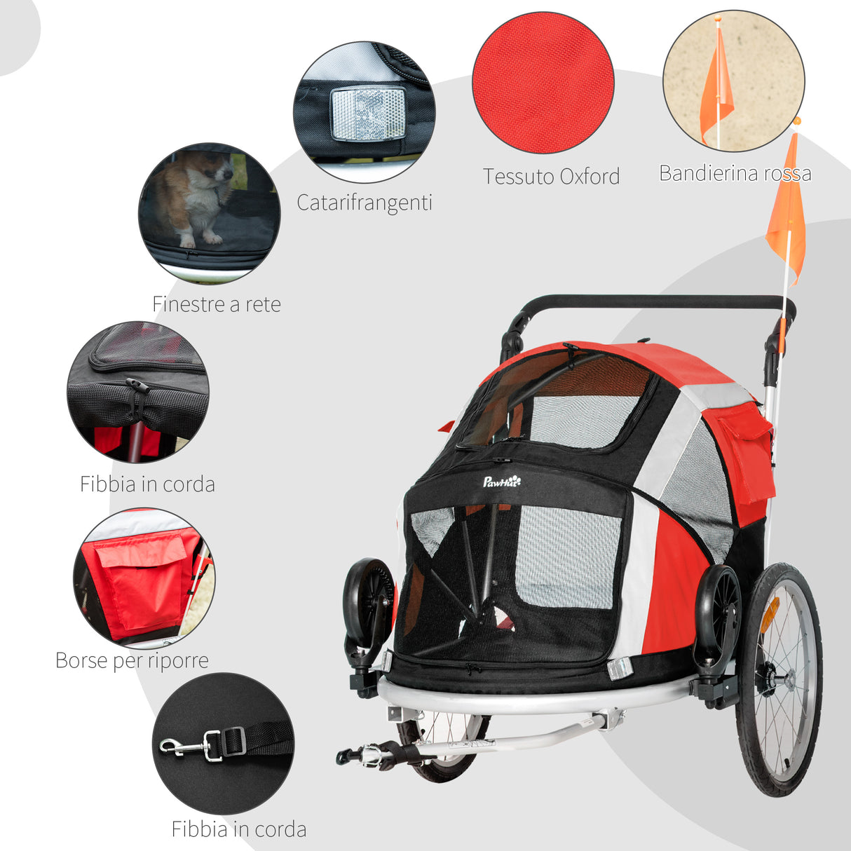 immagine-7-easycomfort-easycomfort-rimorchio-bici-per-cani-sotto-i-30kg-con-porta-anteriore-e-posteriore-finestre-a-rete-e-tetto-apribile-150x82x98-108cm