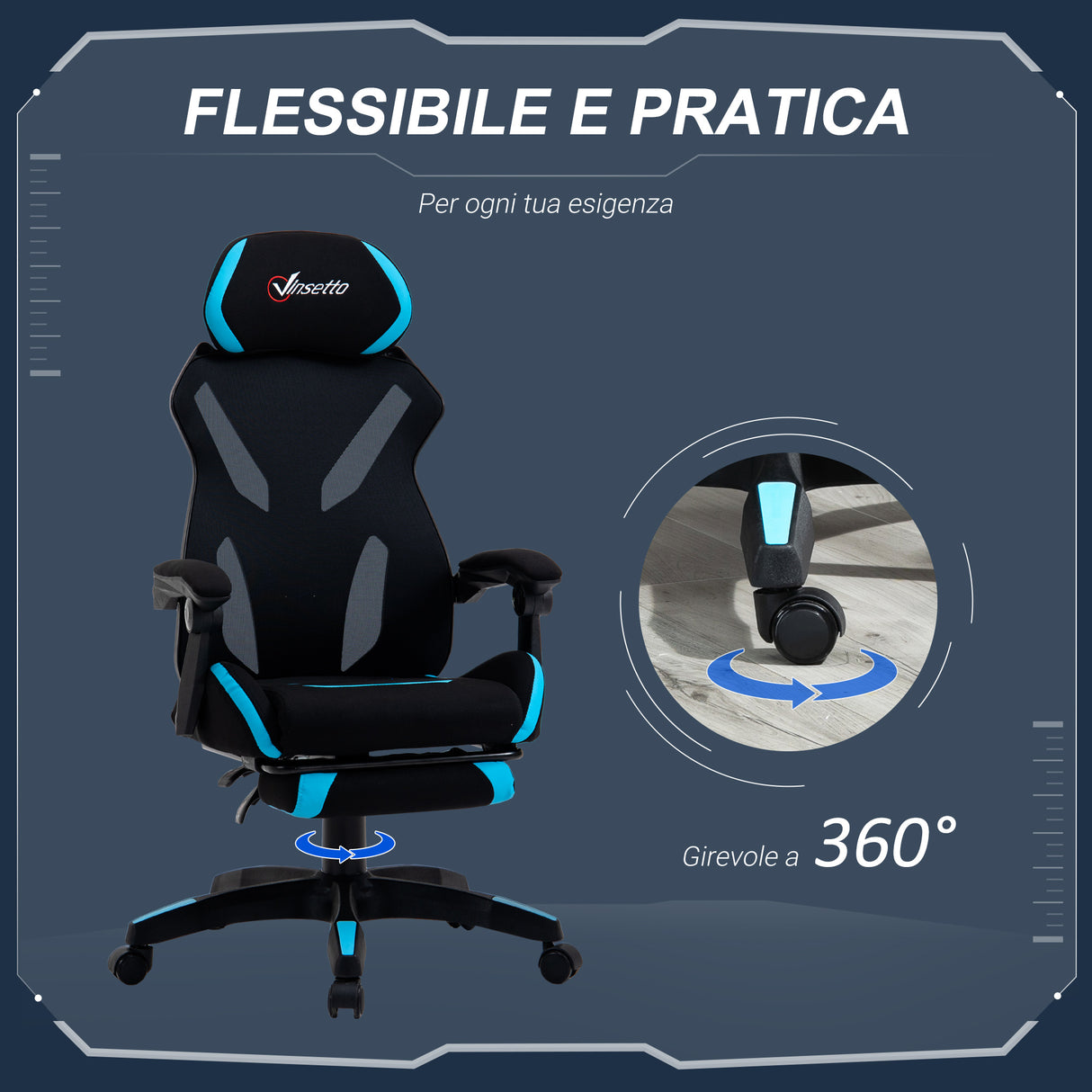 immagine-7-easycomfort-easycomfort-sedia-da-gaming-con-supporto-lombare-sedia-ufficio-ergonomica-con-altezza-regolabile-in-tessuto-nero-e-blu-65x65x119-129cm