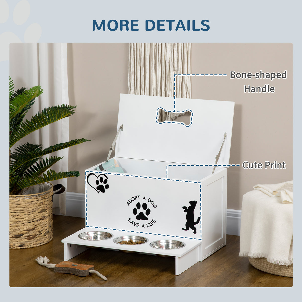 immagine-7-easycomfort-easycomfort-set-3-ciotole-per-cani-da-500ml-con-spazio-a-scomparsa-e-supporto-in-mdf-e-acciaio-inox-57x53x37-5-cm-bianco