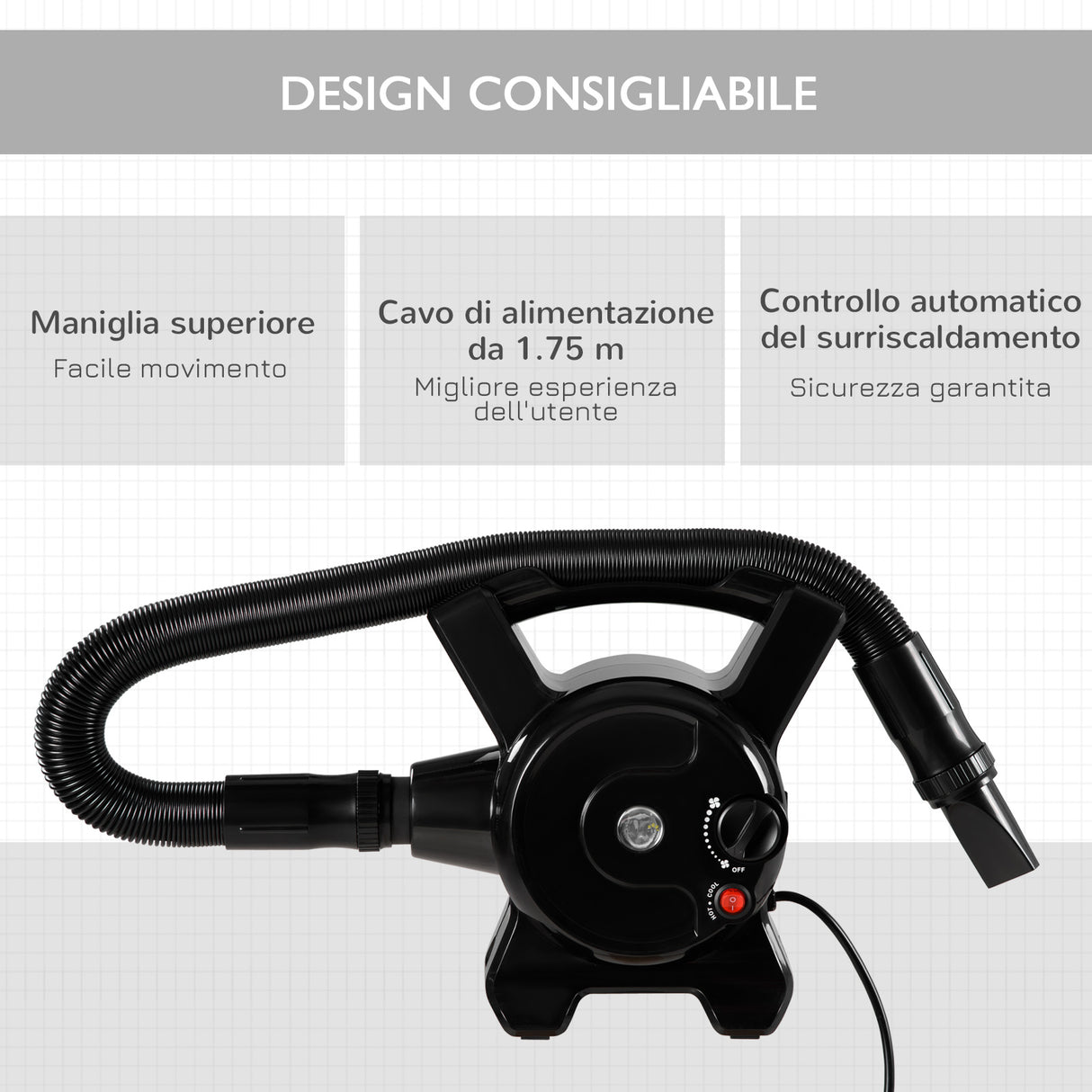 immagine-7-easycomfort-easycomfort-soffiatore-per-cani-con-velocita-e-temperatura-regolabili-tubo-flessibile-e-3-beccucci-2400w-nero