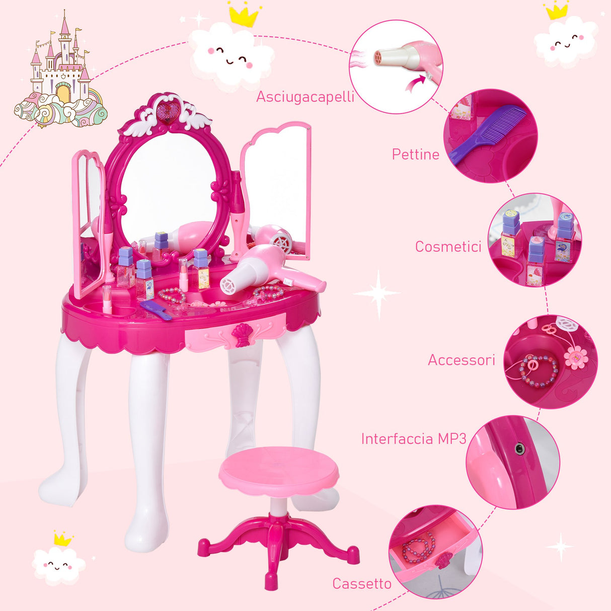 immagine-7-easycomfort-easycomfort-tavolo-da-toeletta-per-bambina-postazione-trucco-giocattolo-con-accessori