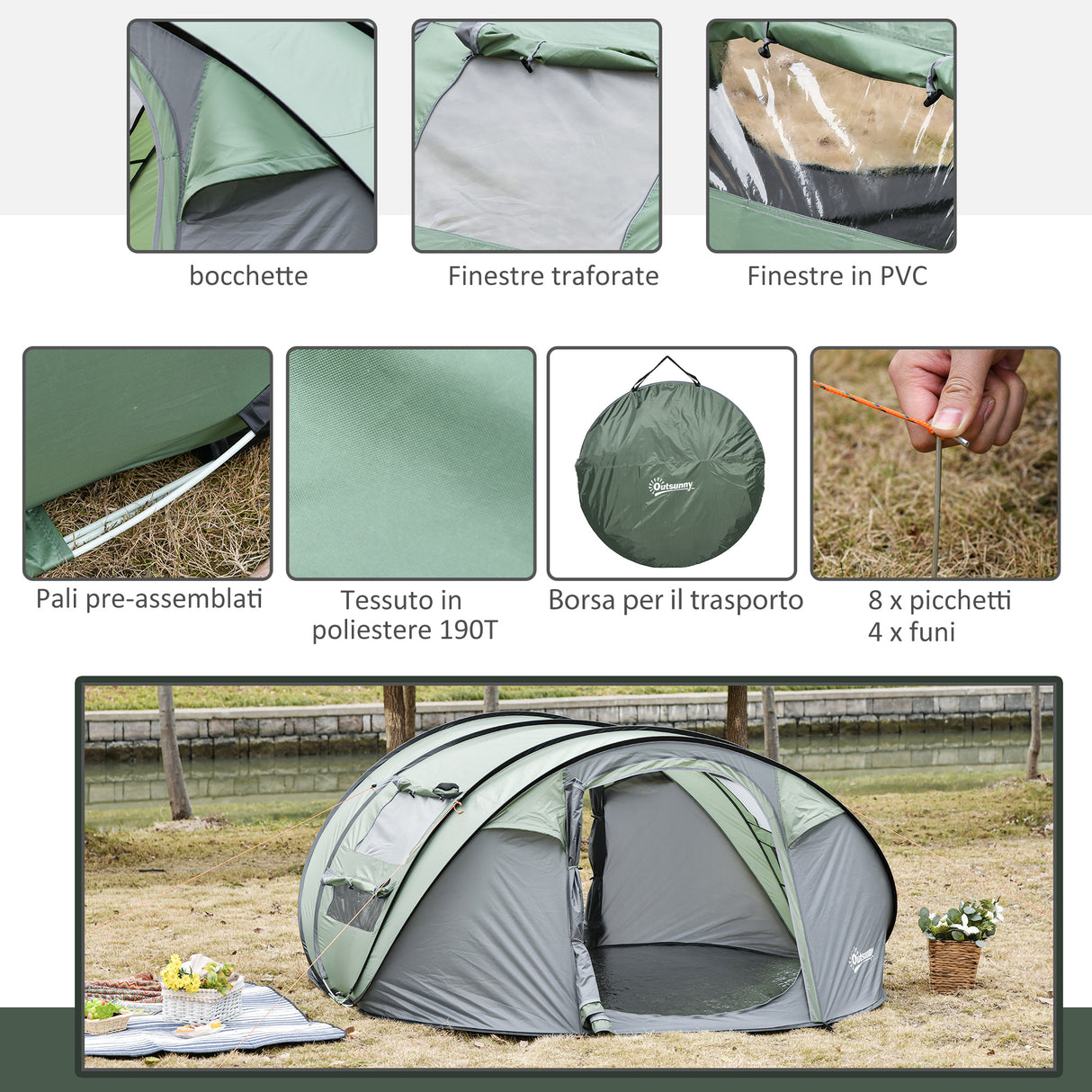 immagine-7-easycomfort-easycomfort-tenda-da-campeggio-pop-up-4-5-posti-2-porte-e-4-finestre-telo-impermeabile-263-5x220x123cm-verde-scuro-ean-8054144139081