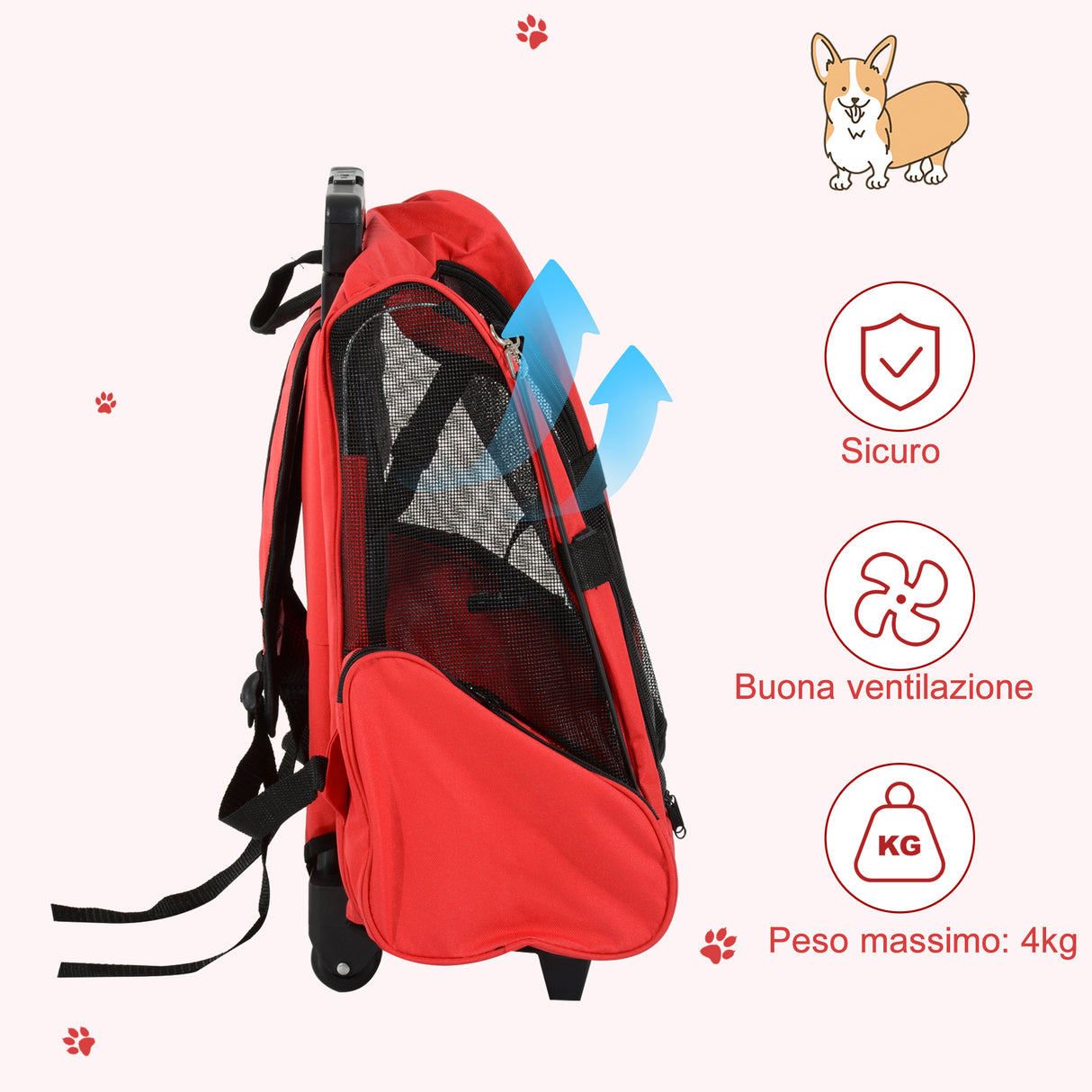 immagine-7-easycomfort-easycomfort-trasportino-zaino-2-in-1-per-cani-e-gatti-con-tasche-laterali-maniglia-telescopica-e-ruote-42x25x55cm-rosso-ean-8054111842730