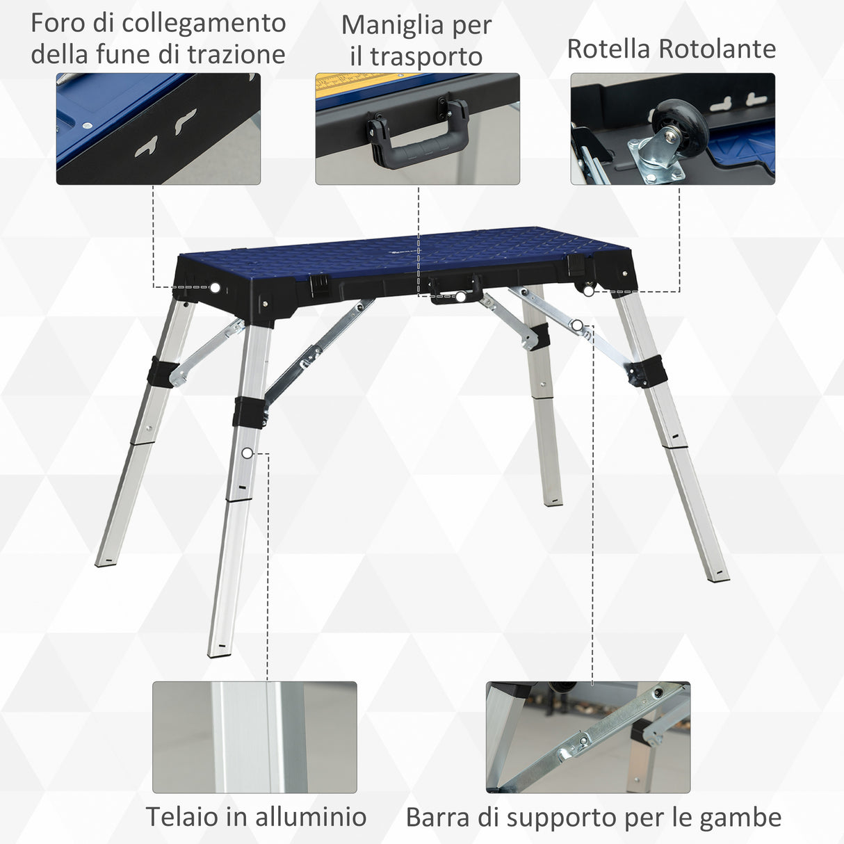 immagine-8-easycomfort-easycomfort-piattaforma-da-lavoro-4-in-1-pieghevole-banco-da-lavoro-impalcatura-lettino-sottomacchina-e-carrello