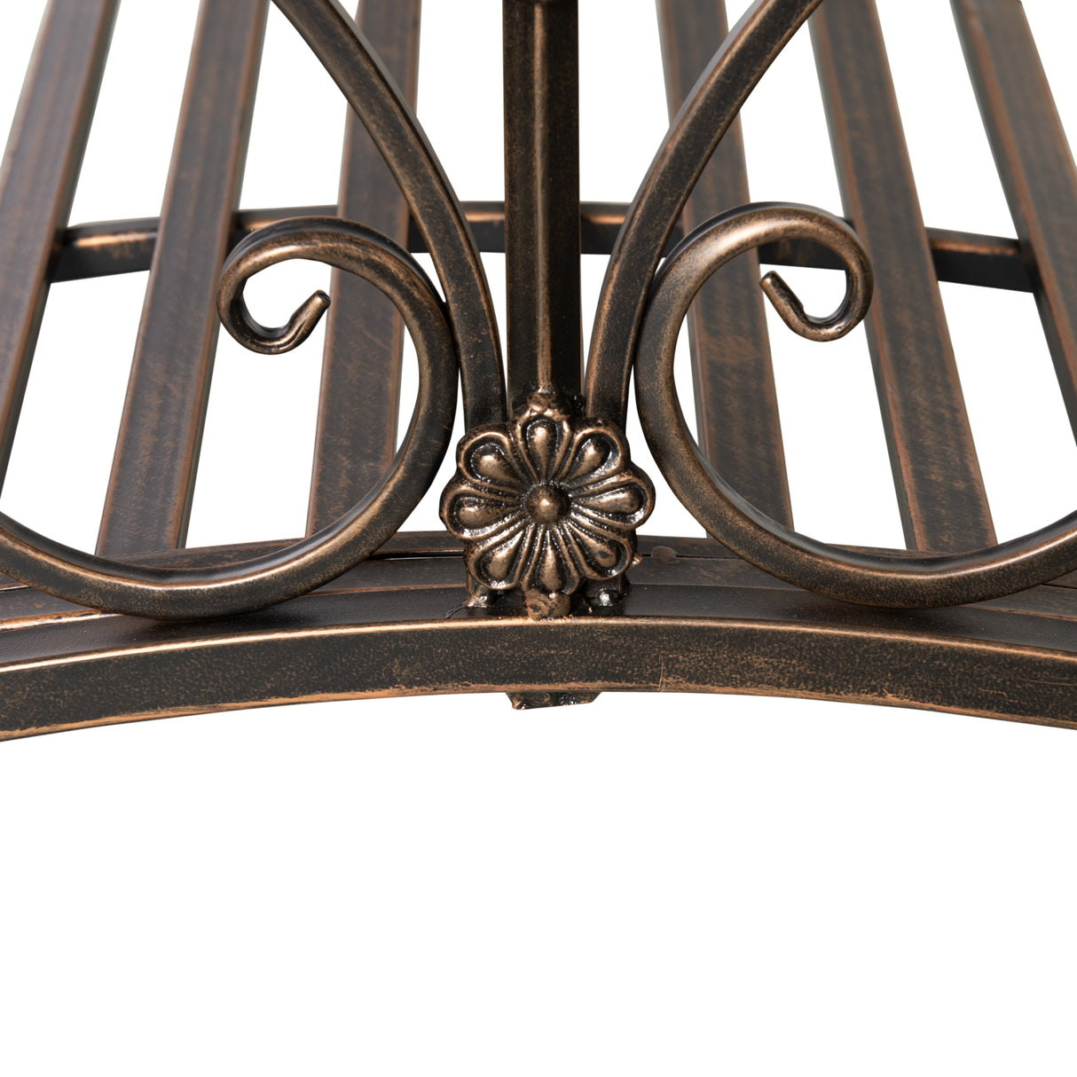 immagine-8-easycomfort-easycomfort-ponticello-da-giardino-vintage-con-elementi-floreali-in-metallo-99x68x53cm-nero