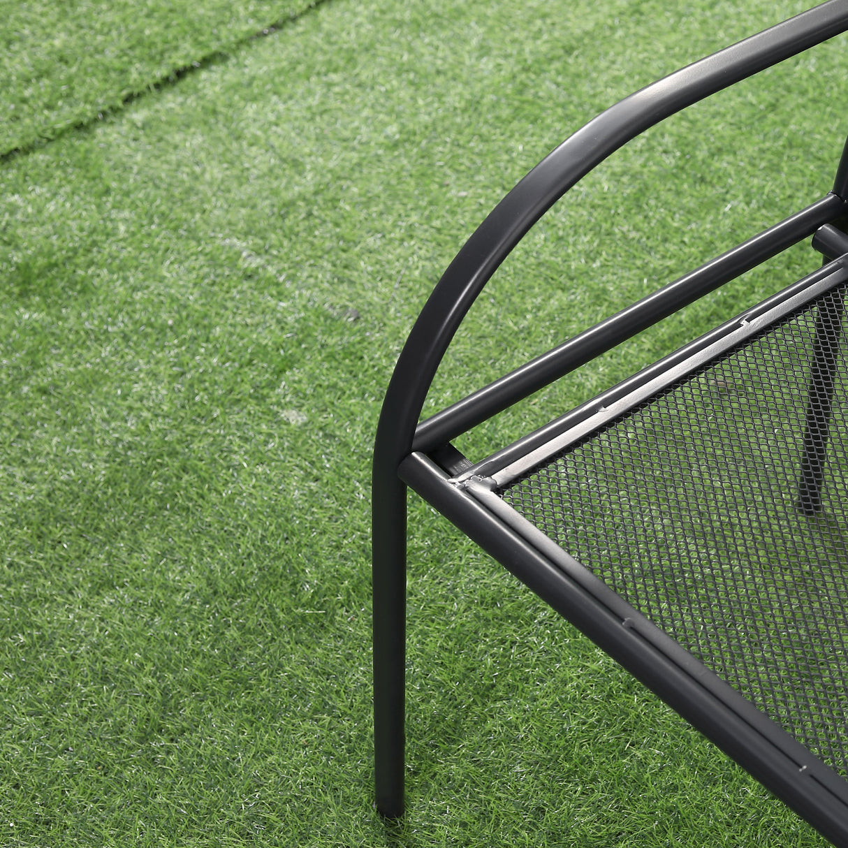 immagine-9-easycomfort-easycomfort-panchina-da-giardino-2-posti-in-acciaio-con-braccioli-110-5x53-5x89cm-grigio