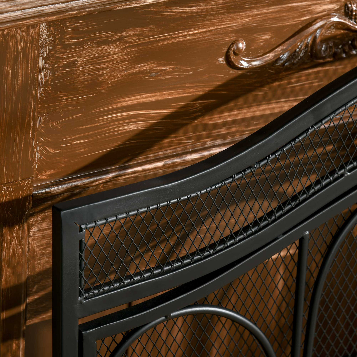 immagine-9-easycomfort-easycomfort-parascintille-per-camino-in-metallo-con-2-porte-chiusura-a-clip-88x30x89cm-nero