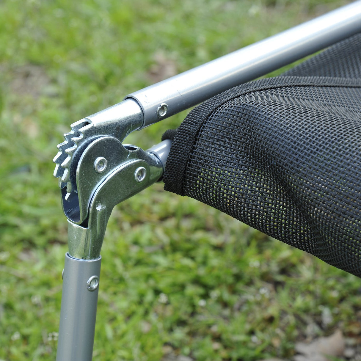 easycomfort easycomfort sdraio pieghevole reclinabile con cuscino da giardino spiaggia nero