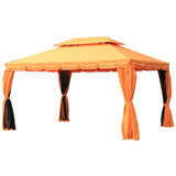 easycomfort easycomfort gazebo di lusso tendone da giardino con tettoia idrorepellente 3x4m