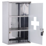 easycomfort easycomfort armadietto medicinali 50x30x18cm cassetta mobile bagno primo soccorso in acciaio inox con serratura ean 8054111845243