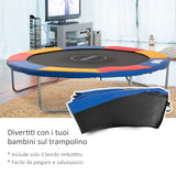 easycomfort easycomfort copertura bordo di protezione per trampolino elastico in pvc rosso blu giallo o305cm