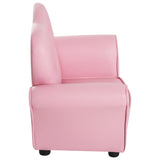 easycomfort easycomfort poltroncina per bambini imbottita poltrona per cameretta con rivestimento in pvc e struttura in legno 59x41 5x49cm rosa