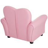 easycomfort easycomfort poltroncina per bambini imbottita poltrona per cameretta con rivestimento in pvc e struttura in legno 59x41 5x49cm rosa