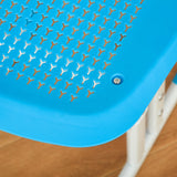 easycomfort easycomfort banco scuola con sedia ad altezza regolabile e luce per bambini 6 12 anni acciaio e mdf grigio