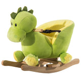 easycomfort easycomfort drago a dondolo in legno per i bambini verde e giallo