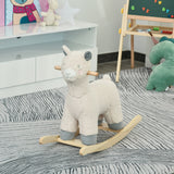 easycomfort easycomfort dondolo a forma di alpaca per bambini 36 72 mesi crema