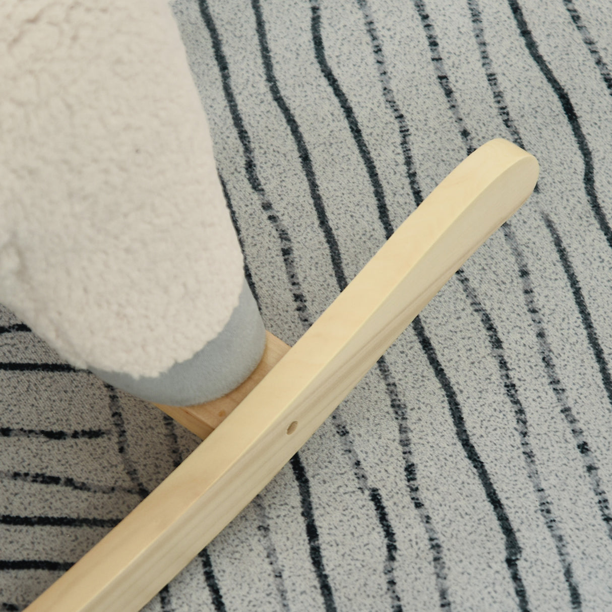 easycomfort easycomfort dondolo a forma di alpaca per bambini 36 72 mesi crema