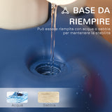 easycomfort easycomfort gioco 2 in 1 canestro per bambini con altezza regolabile e set golf eta 2 5 anni 46x41x116 153cm bianco e blu