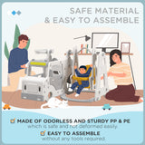 easycomfort easycomfort set scivolo per bambini 18 48 mesi con altalena macchinina e canestro 201x151x87 5cm bianco