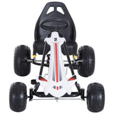 easycomfort easycomfort go kart a pedali per bambini con freno e frizione 101 5 65 5 59 5cm bianco nero
