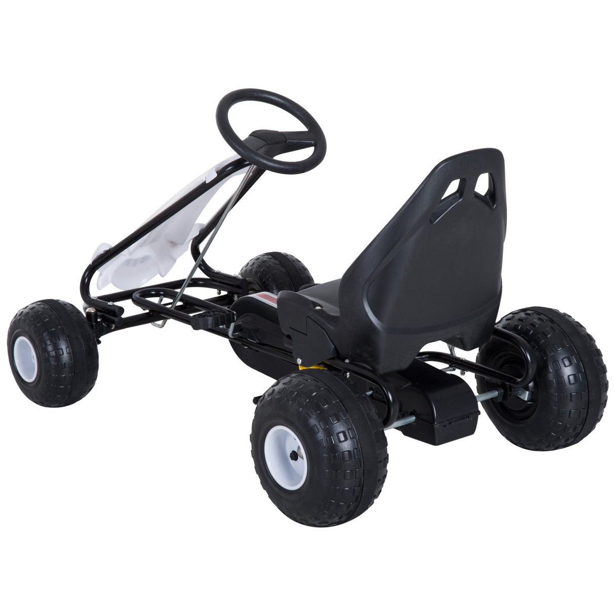 easycomfort easycomfort go kart a pedali per bambini con freno e frizione 101 5 65 5 59 5cm bianco nero